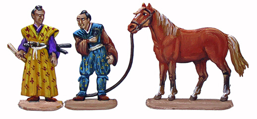 Die Daimyo waren begeisterte Pferde-Züchter. Die Daimyo waren begeisterte 
Pferde-Züchter.